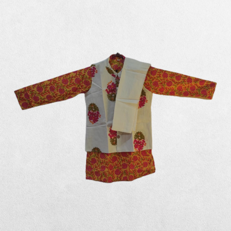 Jacket Kurta Pajama Set Namaste India Kids Wear