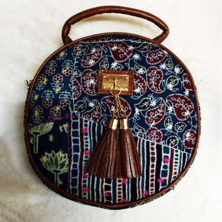 Namaste India Handicrafts Lelys Blue Sling Bag