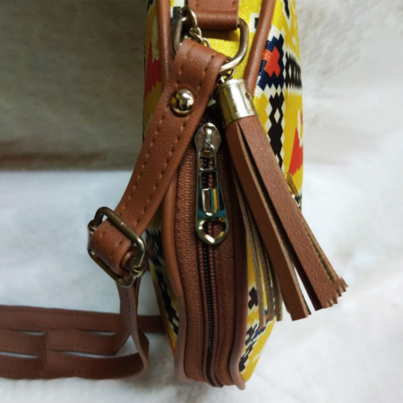 Namaste India Handicrafts Lelys Yellow Sling Bag