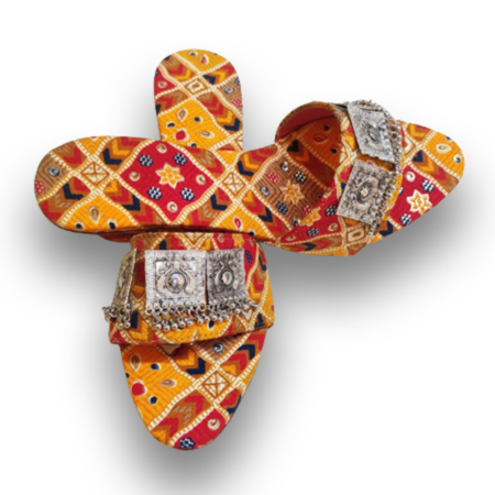 Namaste India Handicrafts Printed Synthetic Sliders for Women (Multicolour)