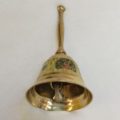 Hand Crafted Metal Brass Pooja Bell In Nakkashi Work